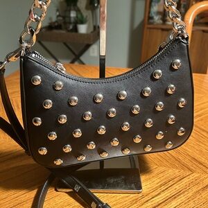 Studded Black Shoulder Bag